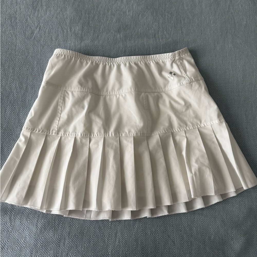 Jofit Cream Pleated Tennis Skirt